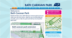 Desktop Screenshot of bathcaravanpark.com